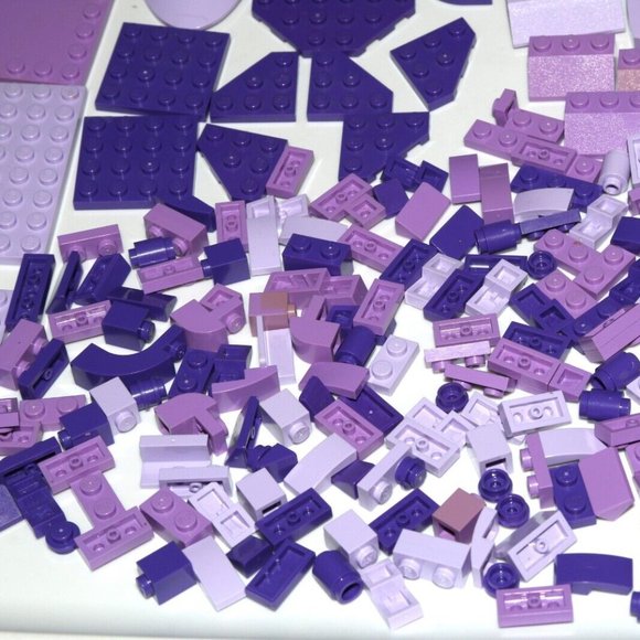 LEGO BULK Purple lavender violet angled plate slope 8x16 6x16 6205 (328PCS) - Picture 5 of 13